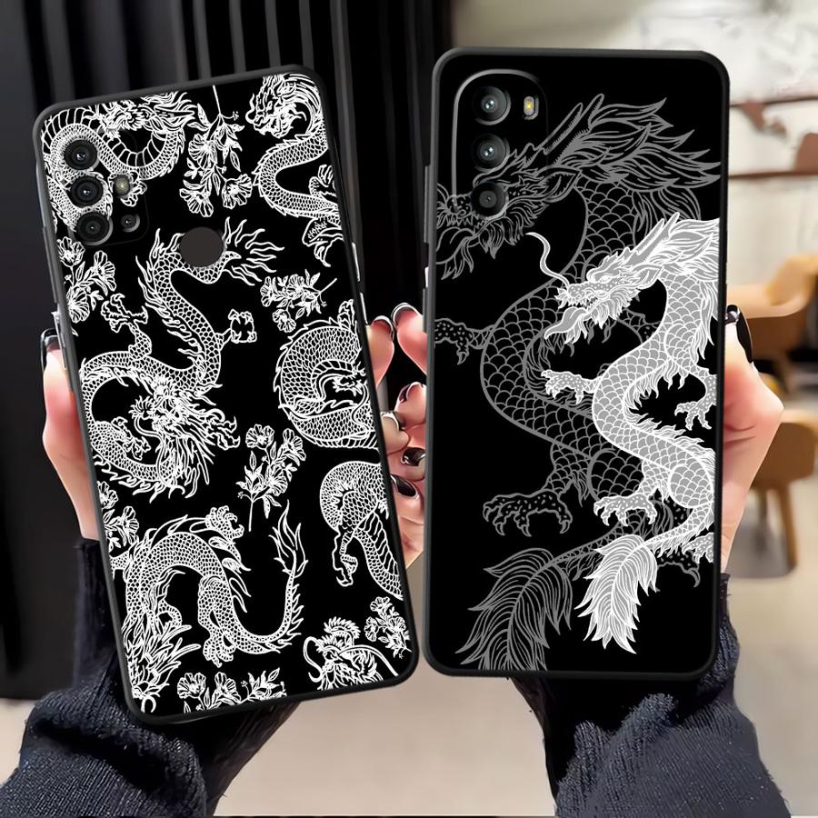 Phone Cases For Motorola - Coque arrière souple avec Dragon chinois