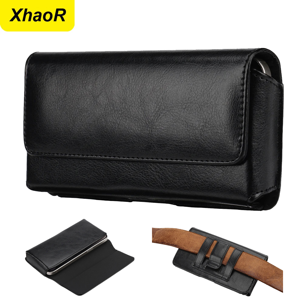 Phone Cases Men - Étui universel en cuir avec clip