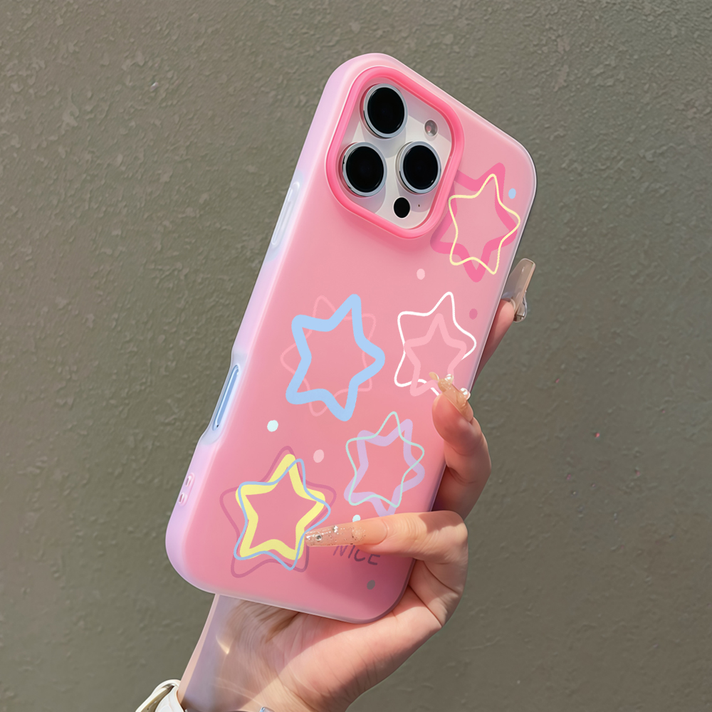 Phone Cases Kawaii - Coque de téléphone Kawaii Outlines Star