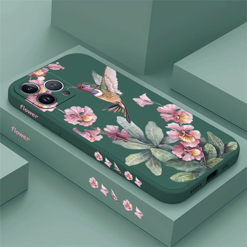 Phone Cases Dior - Coque de téléphone à fleurs peintes