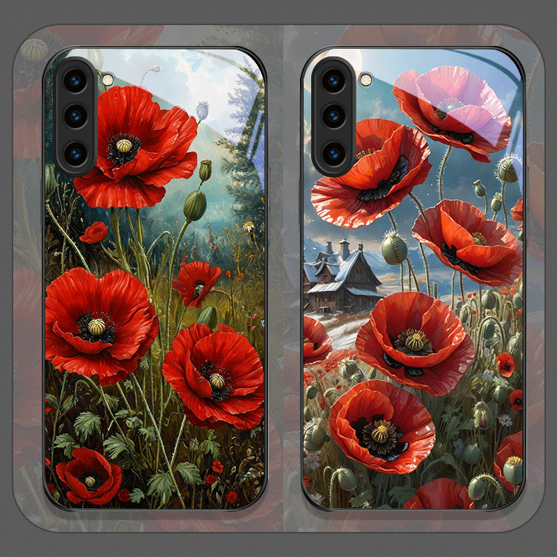 Phone Cases Red - Coque de téléphone en verre trempé