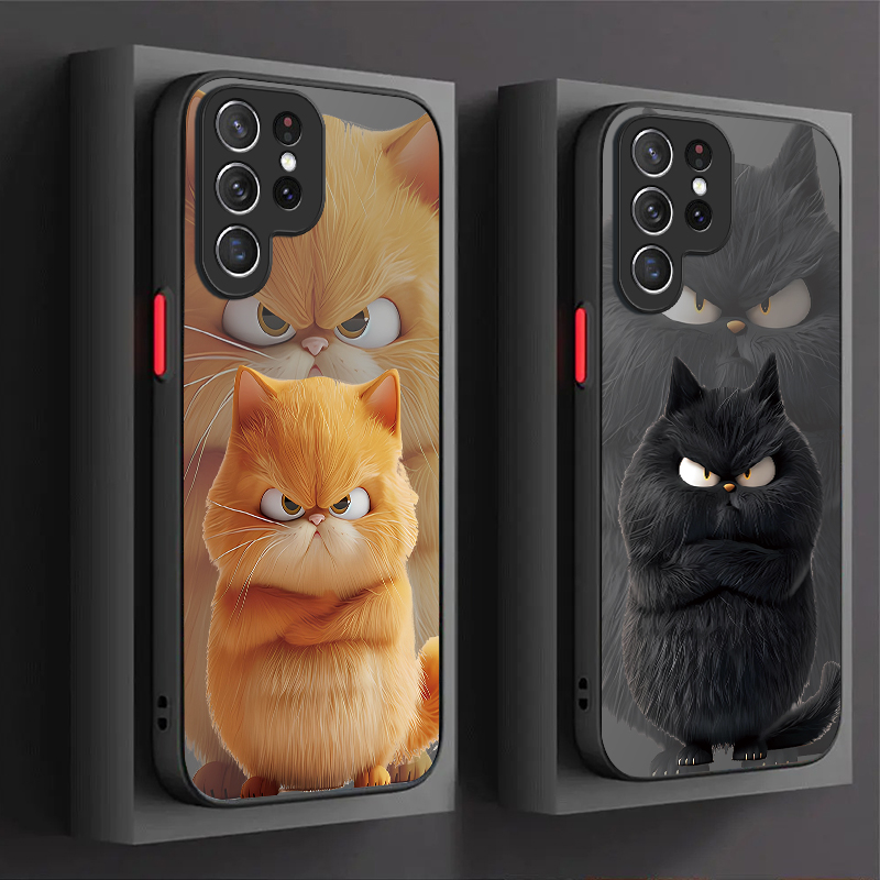 Phone Cases For Samsung S21 5G - Coque style couple chat en colère