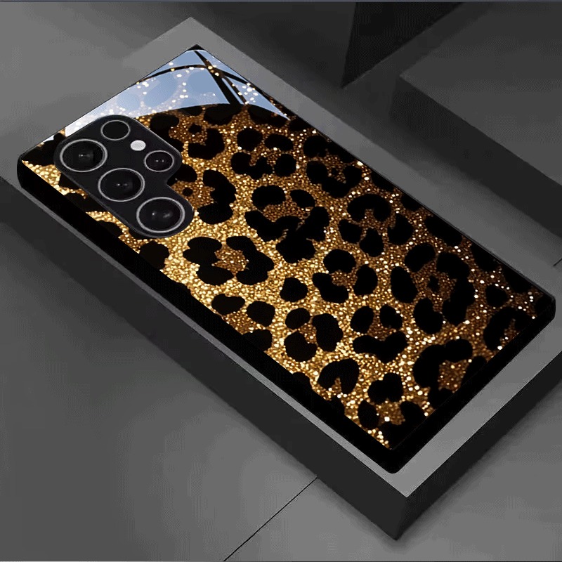 Phone Cases Leopard Print - Coque de téléphone en verre trempé