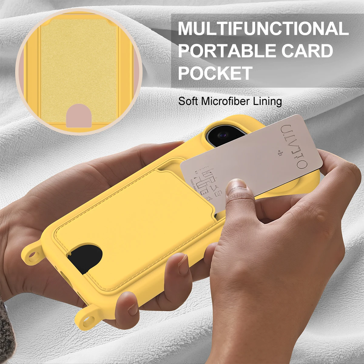 Coque de téléphone en Silicone - Phone Cases With Card Holder avis et prix