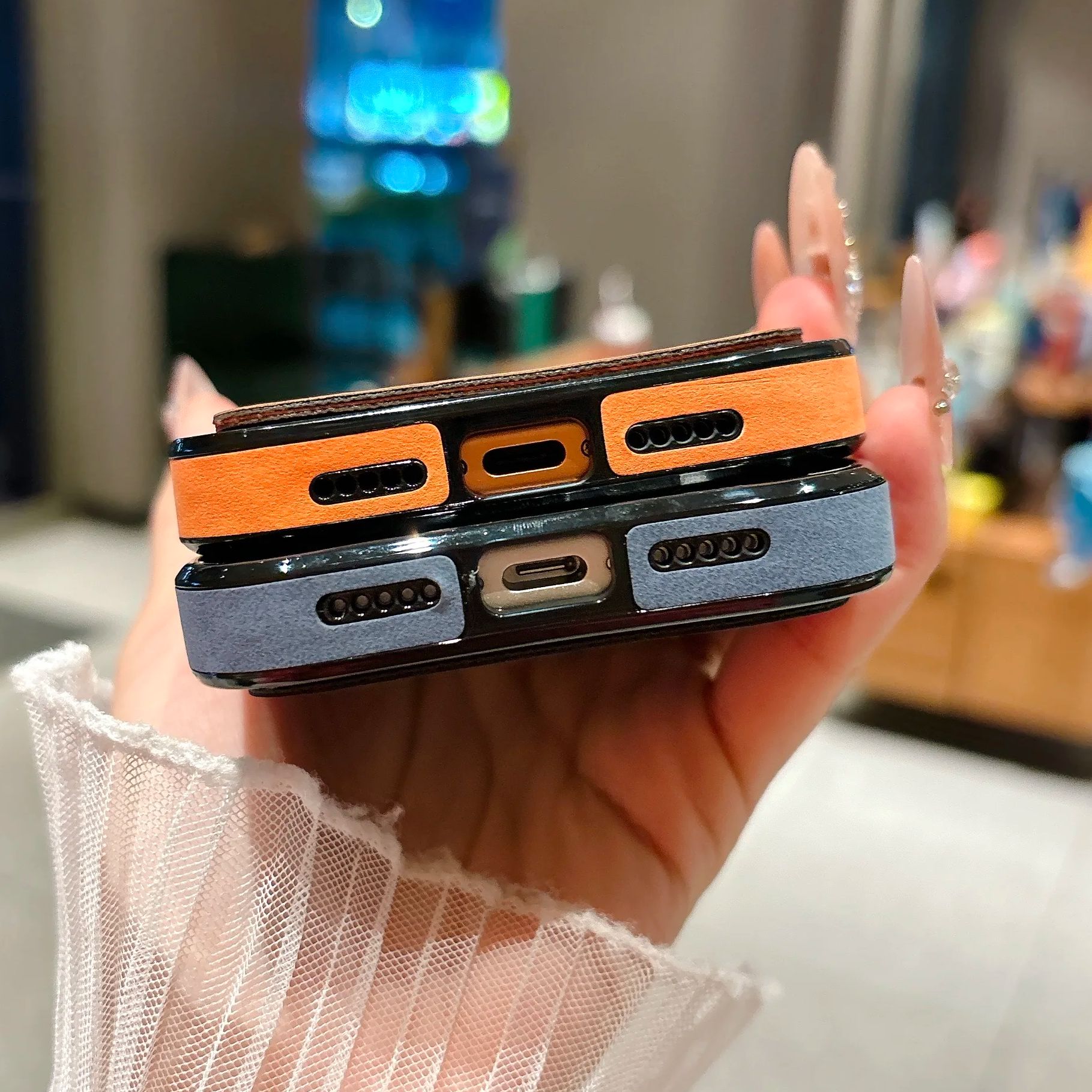 Étui portefeuille en cuir suéd - Phone Cases With Card Holder avis et prix
