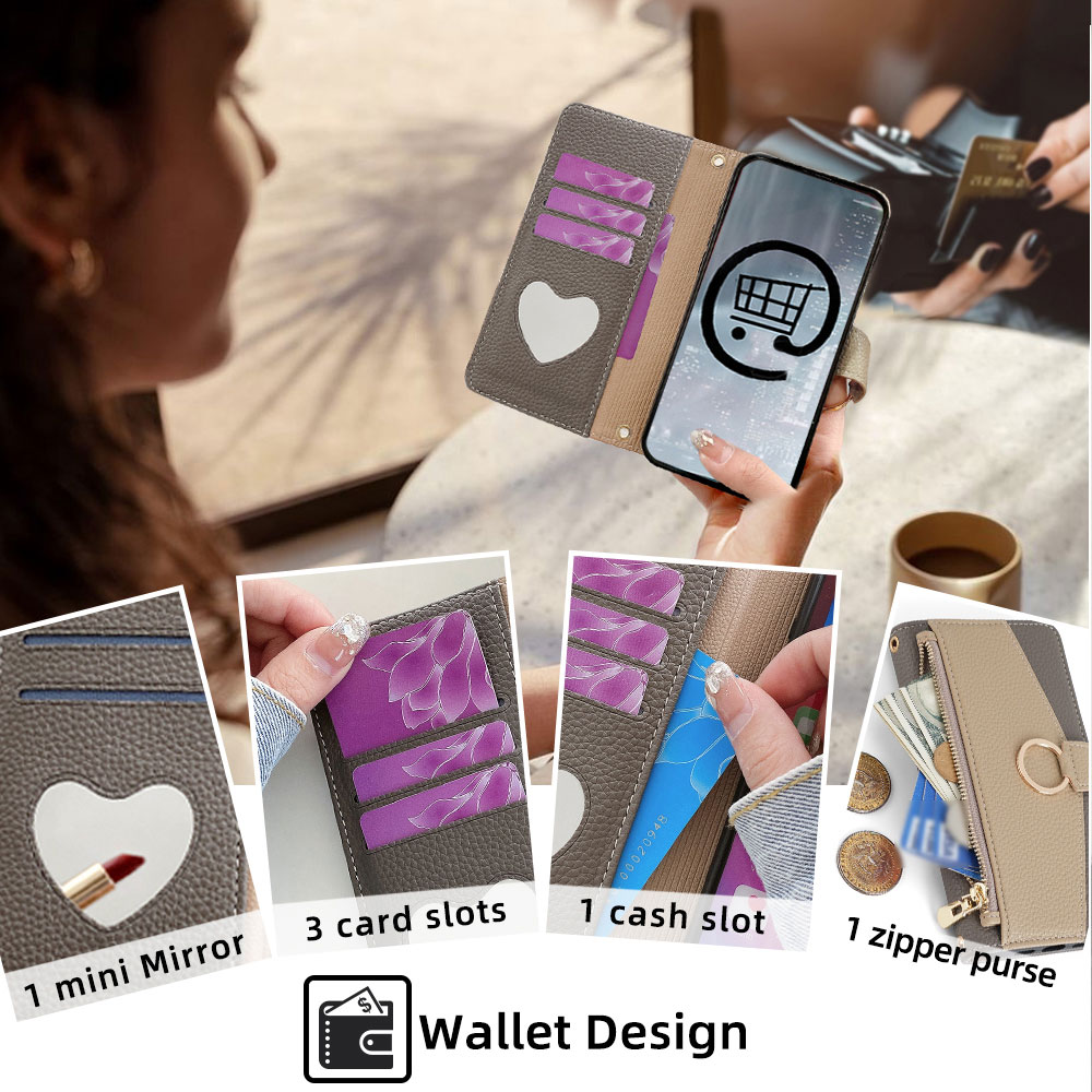 Étui de téléphone à bandoulièr - Phone Cases With Card Holder avis et prix