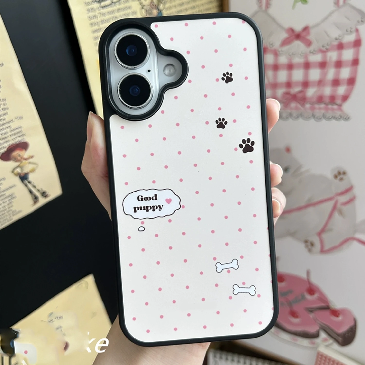 INS rose vague Point bon chiot - Phone Cases Kawaii avis et prix
